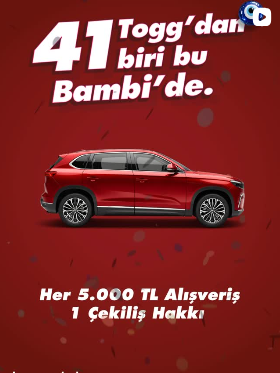 41 Togg’dan birini kazanma şansı yakalayın.